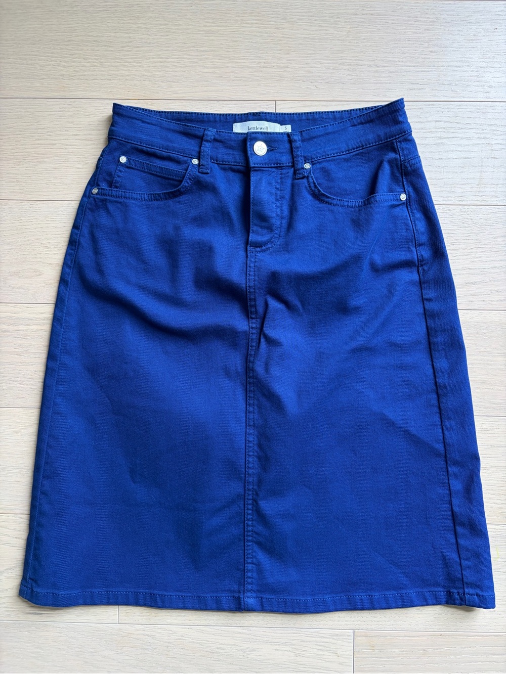 Kettlewell Women’s Blue A-Line Denim Skirt